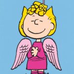 Sally Angel Halloween Peanuts Poster