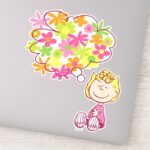 Sally Thinking Of Flowers Sticker