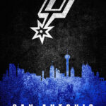 San Antonio City Skyline Poster