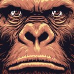 Sasquatch Bigfoot Face Poster