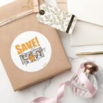 Save Classic Round Sticker