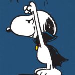 Scary Vampire Snoopy Peanuts Poster
