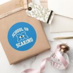 School Of Scaring Classic Round Sticker