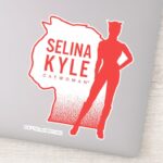 Selina Kyle Catwoman Outline Logo Sticker