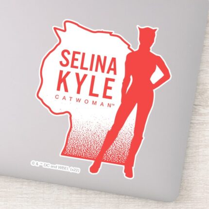 Selina Kyle Catwoman Outline Logo Sticker
