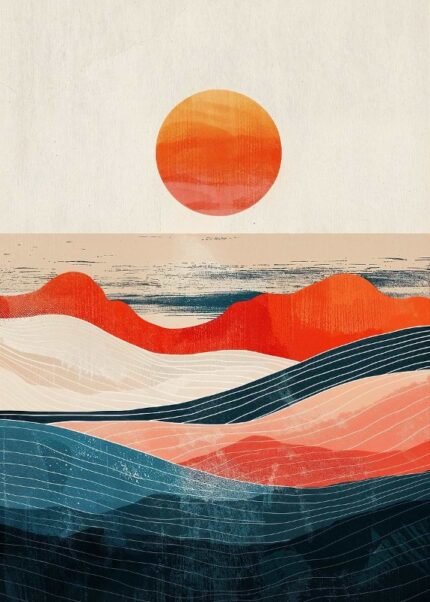 Serenity Waves Poster