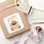 Sesame Street Elmo Spring Time Square Sticker