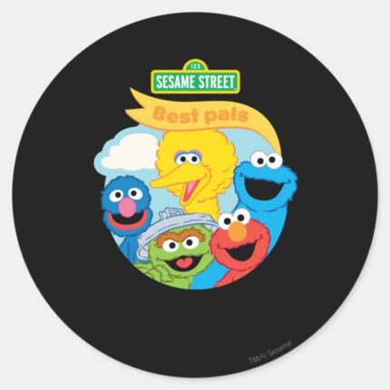 Sesame Street Character Art Classic Round Sticker