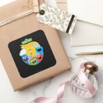 Sesame Street Character Art Square Sticker