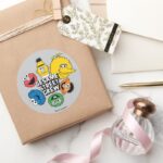 Sesame Street Crew Classic Round Sticker