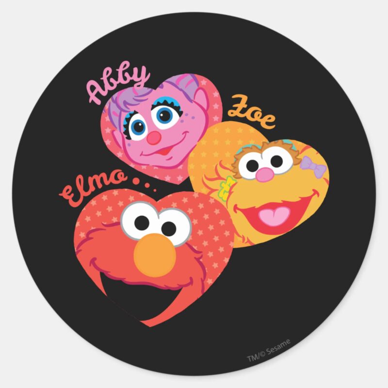 Sesame Street Friends Classic Round Sticker Sesame Street Friends Classic Round Sticker