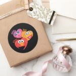 Sesame Street Friends Classic Round Sticker