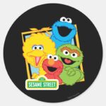 Sesame Street Pals Classic Round Sticker