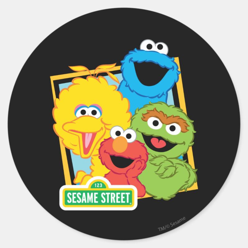 Sesame Street Pals Classic Round Sticker Sesame Street Pals Classic Round Sticker
