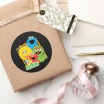Sesame Street Pals Classic Round Sticker