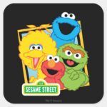 Sesame Street Pals Square Sticker