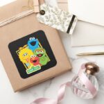 Sesame Street Pals Square Sticker