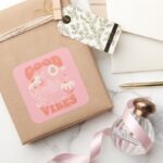 Sesame Street Pals Good Vibes Square Sticker