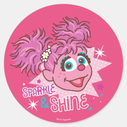 Sesame Street Abby Cadabby Sparkle Shine Classic Round Sticker