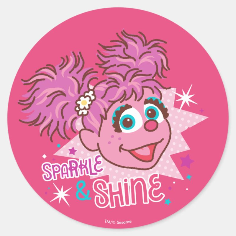 Sesame Street Abby Cadabby Sparkle Shine Classic Round Sticker