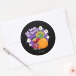 Sesame Street All Tricks No Treats Classic Round Sticker