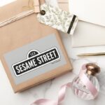 Sesame Street BW Logo Rectangular Sticker