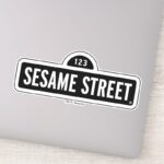 Sesame Street BW Logo Sticker