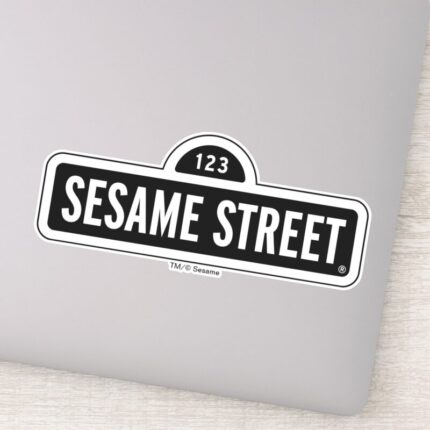 Sesame Street BW Logo Sticker