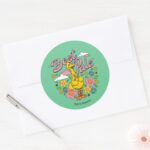 Sesame Street Best Yellow Bird Pals Classic Round Sticker