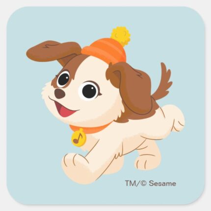 Sesame Street Christmas Tango Square Sticker