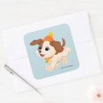 Sesame Street Christmas Tango Square Sticker