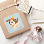 Sesame Street Christmas Tango Square Sticker