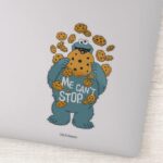Sesame Street Cookie Monster Me Cant Stop Sticker