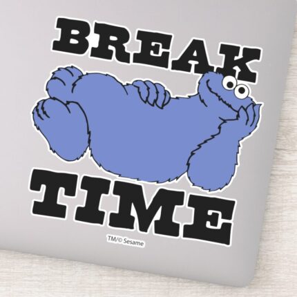 Sesame Street Cookie Monster Break Time Sticker