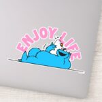 Sesame Street Cookie Monster Enjoy Life Sticker