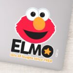 Sesame Street Elmo Lots Of Laughs Since 1984 Sticker
