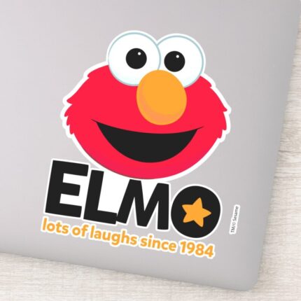 Sesame Street Elmo Lots Of Laughs Since 1984 Sticker