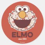 Sesame Street Elmo Since 1984 Classic Round Sticker