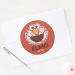 Sesame Street Elmo Since 1984 Classic Round Sticker