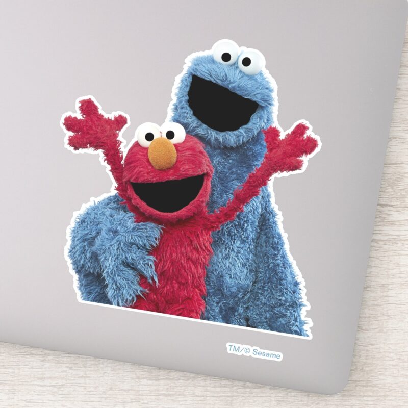 Sesame Street Elmo Cookie Monster Sticker Sesame Street Elmo Cookie Monster Sticker