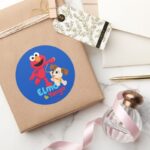 Sesame Street Elmo Tango Running Classic Round Sticker