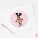 Sesame Street Gabrielle Portrait Classic Round Sticker