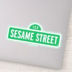 Sesame Street Green Logo Sticker