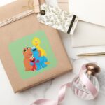 Sesame Street Group Hug Square Sticker