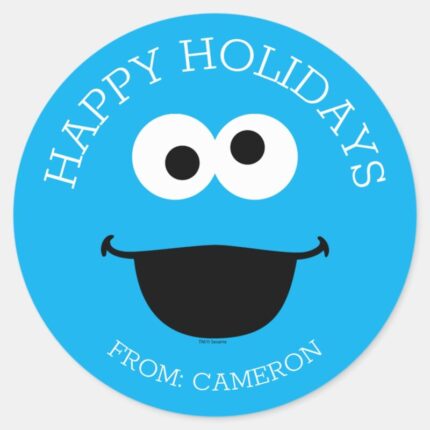 Sesame Street Grover Merry Christmas Gift Tag