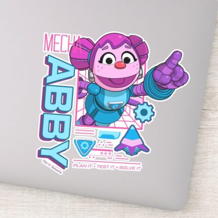 Sesame Street Mecha Builders Abby Cadabby Sticker