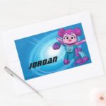 Sesame Street Mecha Builders Abby In Action Rectangular Sticker