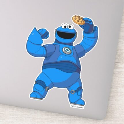 Sesame Street Mecha Builders Cookie Monster Sticker