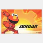 Sesame Street Mecha Builders Elmo Rectangular Sticker