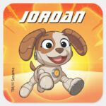 Sesame Street Mecha Builders Tango In Action Square Sticker